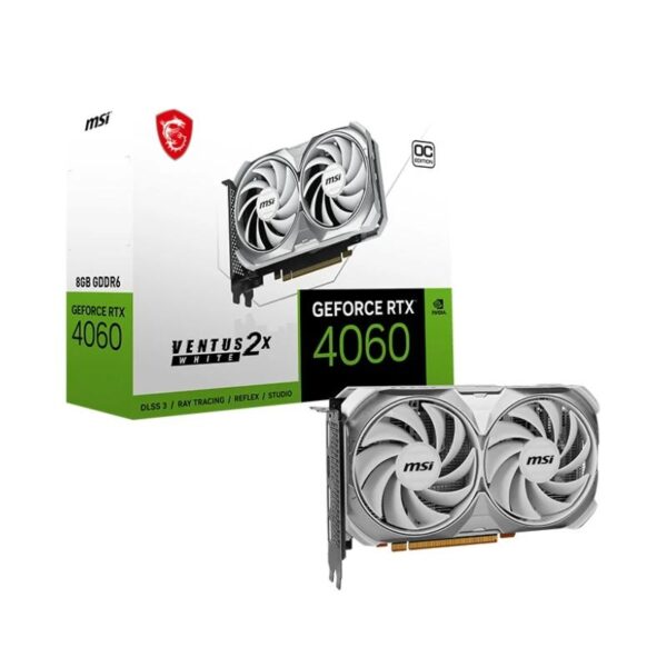 MSI VGA NVIDIA RTX 4060 VENTUS 2X WHITE 8G OC