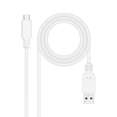 Nanocable Cable USB 2.0 3A USB-C-M/M 1M Blanco