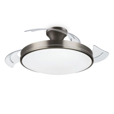 PHILIPS Ventilador techo Luz Bliss DC 28w Nickel