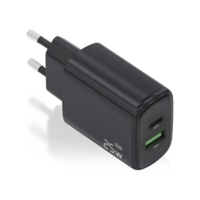 Aisens Cargador GaN 25W USB-C PD 3.0 USB-A QC3.0