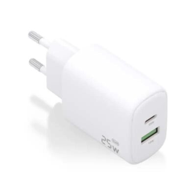 Aisens Cargador GaN 25W USB-C PD 3.0 USB-A QC3.0