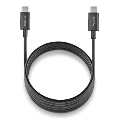 NGS CABLE CARGA RAPIDA USB-C A USB-C 1M NEGRO