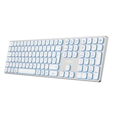 Coolbox Teclado Inal.Retroil. MOONLIGHT B431 Blanc