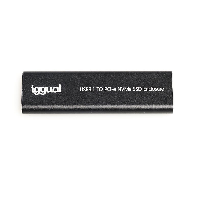 AAACET0249_800 iggual Caja externa USB-C 3.1 SSD M.2 NVMe y SATA - Imagen 1