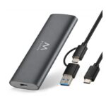 EWENT Carcasa USB 3.2 Gen 2 M.2 NVMe & SATA PCIe