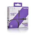 NGS CABLE CARGA RAPIDA USB A-USB-C 2.0 1MT 480BPS - Imagen 4