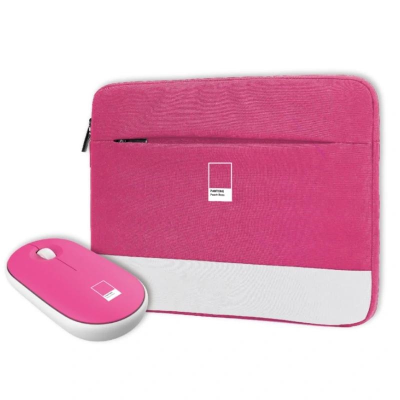 AAOABT0857_800 Celly Kit Sleeve Pantone + raton 15,6" Rosa - Imagen 1