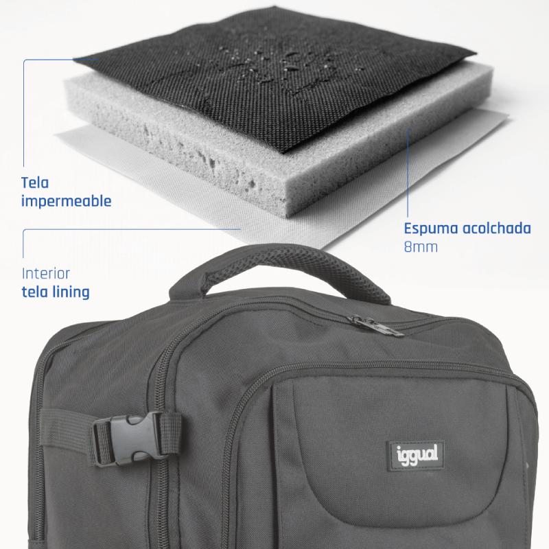 AAOABT0881_ImgAdi1 iggual Mochila portátil 15.6"-17" Voyage Pro Tech - Imagen 1