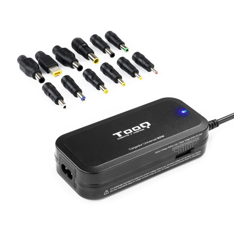 AAOACR0221_800 Tooq Cargador portátil 90W manual 12 conectores - Imagen 1