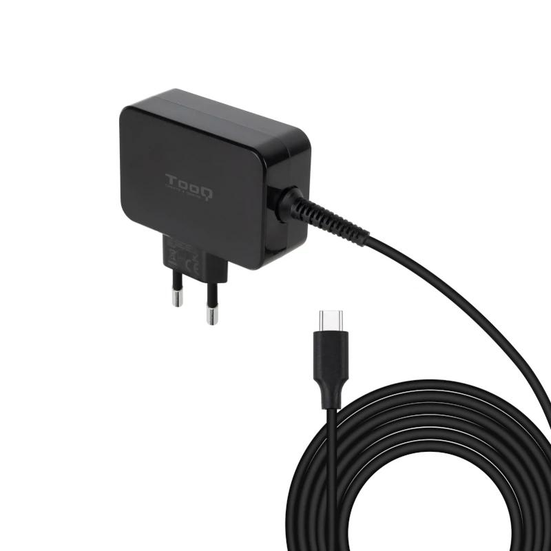 AAOACR0272_800 Tooq Cargador portatil GAN USB-C PD 65W Negro - Imagen 1