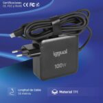 iggual Cargador portátil y móvil tipo C PD 100W - Imagen 2