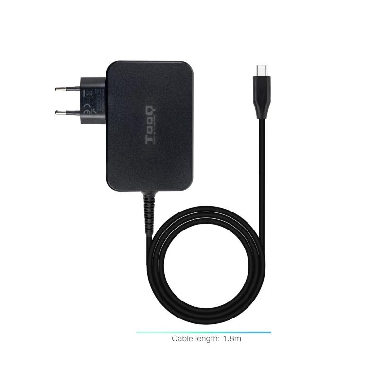 AAOACR0289_800 Tooq Cargador portátil GAN USB-C PD 100W Negro - Imagen 1