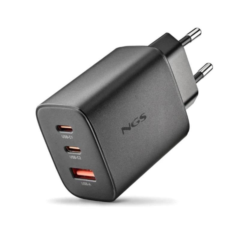AAOACR0301_800 NGS CARGADOR GAN ULTRARAPIDO 65W USB-C+ USB-A - Imagen 1