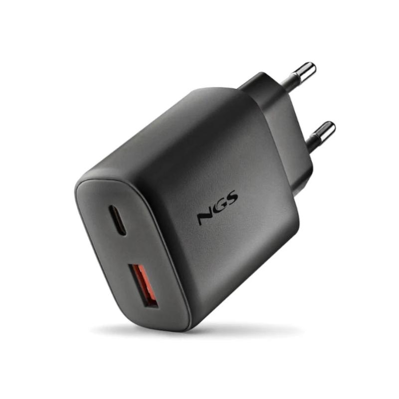 AAOACR0302_800 NGS CARGADOR GAN ULTRARAPIDO 45W USB-C+ USB-A - Imagen 1