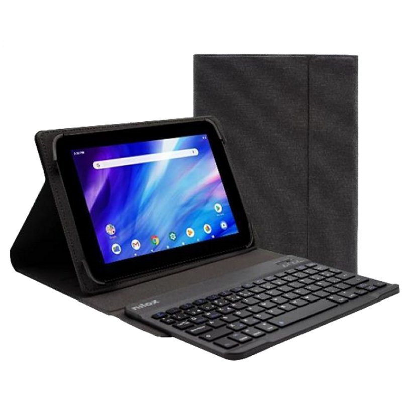 AAOATI1150_800 NILOX Funda tablet 9.7 a 10.5 teclado bt negro - Imagen 1