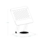 Tooq Soporte mesa 360º dispositivos hasta 13" Gris - Imagen 3
