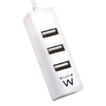EWENT EW1122 MINI-HUB USB 4 PUERTOS BLANCO - Imagen 4