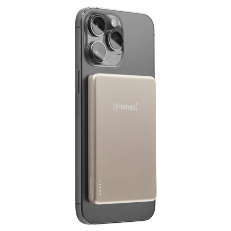 AATBPT0366_800 Intenso Powerbank MW5000 MagSafe Champán - Imagen 1