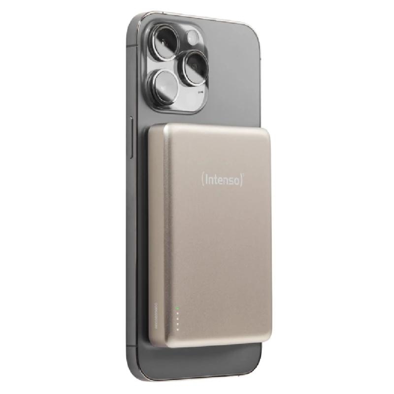 AATBPT0369_800 Intenso Powerbank MW10000 MagSafe Champán - Imagen 1
