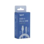 iggual cable USB-A/micro-USB 100 cm blanco - Imagen 3