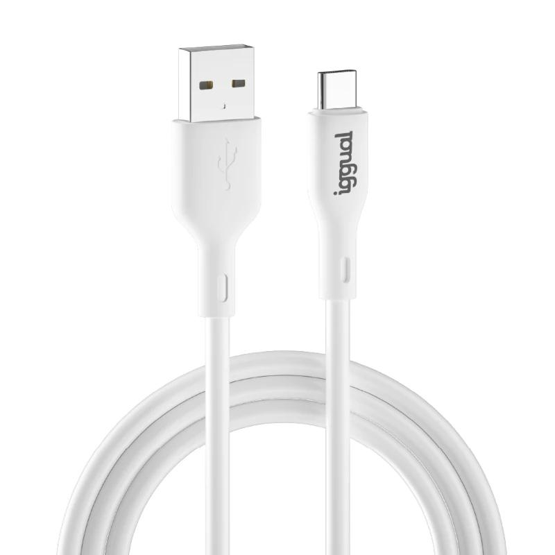 AATCAT0299_800 iggual cable USB-A/USB-C 100 cm blanco - Imagen 1