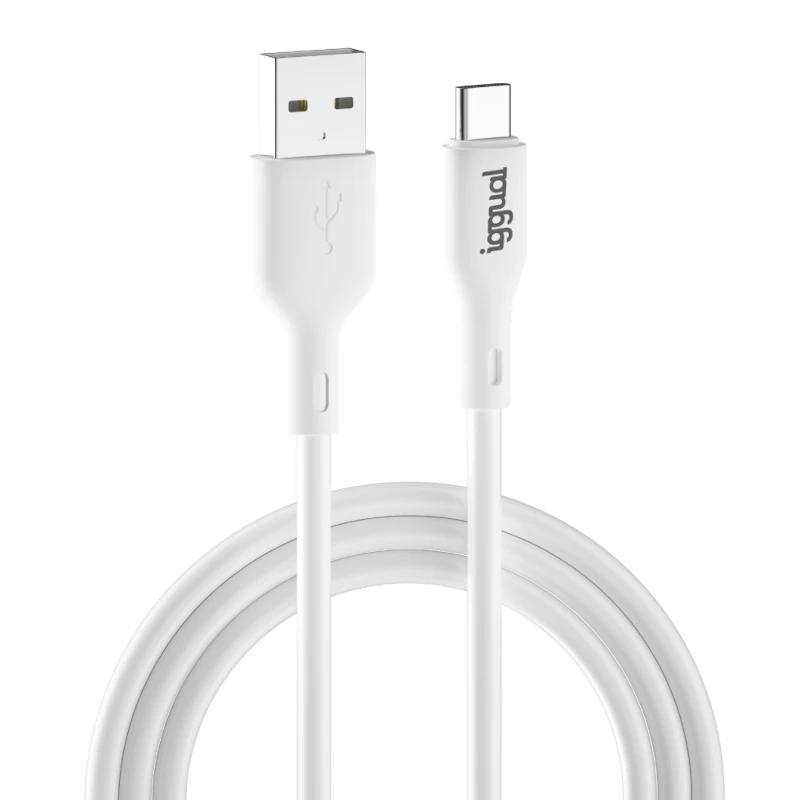 AATCAT0303_800 iggual Cable USB-A/USB-C 100 cm blanco Q3.0 3A - Imagen 1