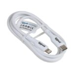 iggual cable USB-C/Lightning 100 cm blanco Q3.0 3A - Imagen 2