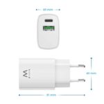 EWENT Cargador rapido Q3 20w Usb-C y Usb-A - Imagen 3