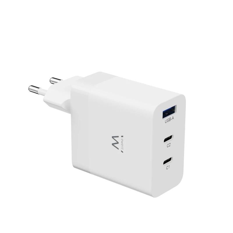 AATCAT0329_800 EWENT Cargador carga rapido 65w usb-c y usb-a - Imagen 1