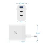 EWENT Cargador carga rapido 65w usb-c y usb-a - Imagen 3