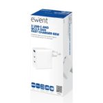 EWENT Cargador carga rapido 65w usb-c y usb-a - Imagen 4