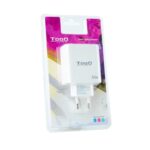 TOOQ Cargador pared GAN 2xUSB-C 1xUSB-A 45W+20W - Imagen 2
