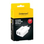 Intenso | Cargador pared W24AA|2xUSB-A|blanco - Imagen 2