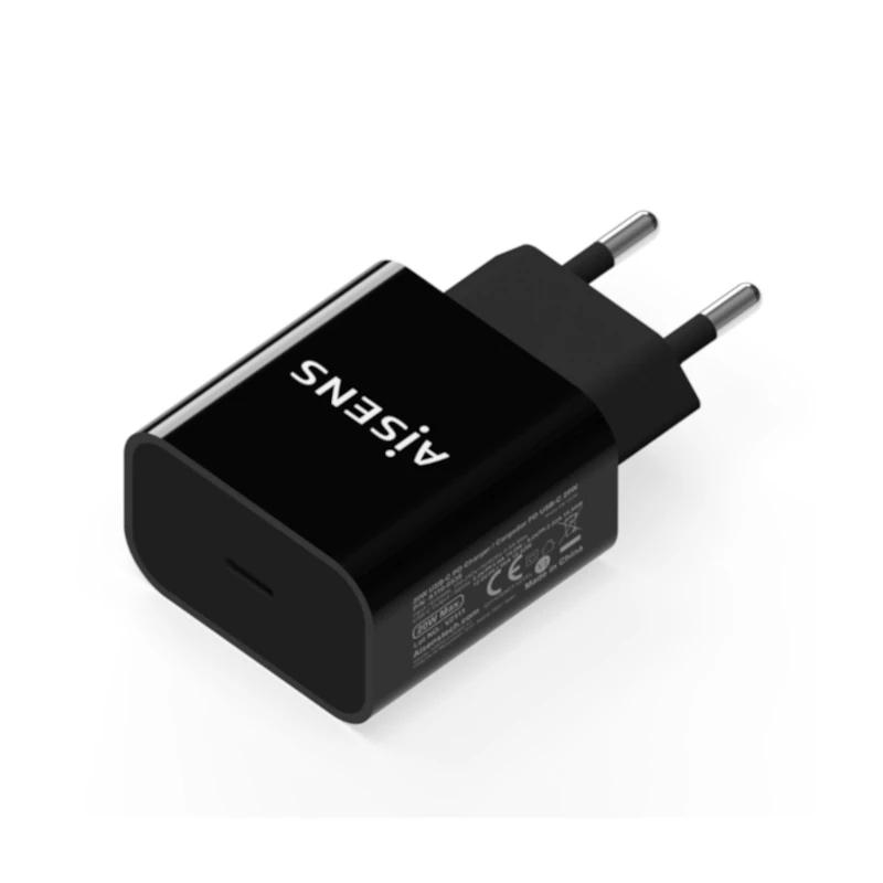 AATCAT0437_800 Aisens Cargador 20W USB-C PD3.0 1xUSB-C Negro - Imagen 1