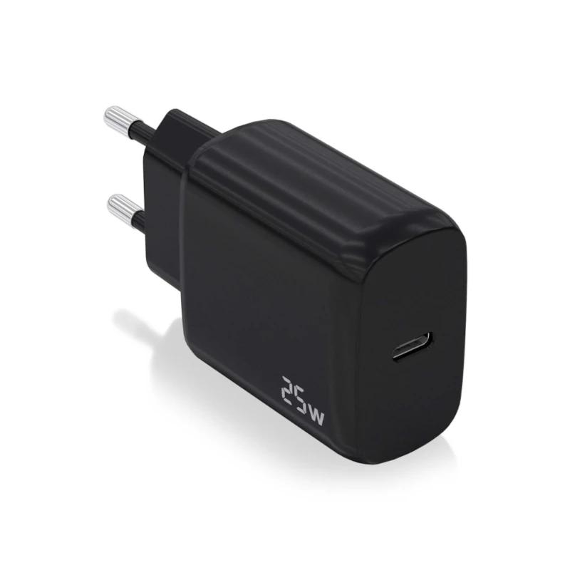 AATCAT0441_800 Aisens Cargador 25W USB-C PD3.0 1xUSB-C Negro - Imagen 1