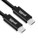 iggual Cable USB-C 3.2 Gen2x2 100W 5A 4K 1m nylon - Imagen 2