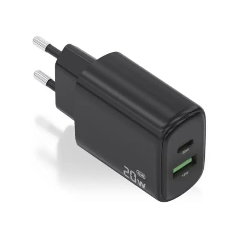 AATCAT0500_800 Aisens Cargador GaN 20W 1xUSB-C PD3.0 Negro - Imagen 1