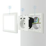 Nanocable Base de enchufe pared schuko+2USB 2.4A - Imagen 4