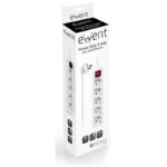 EWENT EW3916  Regleta 5 Tomas / 1 interruptor 1.5m - Imagen 2