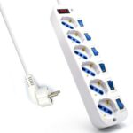 EWENT EW3932-3m Regleta 6 Tomas / 6 interruptor 3m - Imagen 3