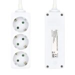 Ewent Ew3958 Regleta 3 tomas Blanco - Imagen 2