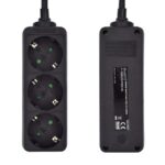 Ewent Ew3959 Regleta 3 tomas Negro - Imagen 2