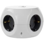 Ewent EW3939 REGLETA CUBO 3 TOMAS/3 USB BLANCO - Imagen 3