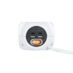 Nanocable Base de enchufes con 4 USB Blanco - Imagen 3