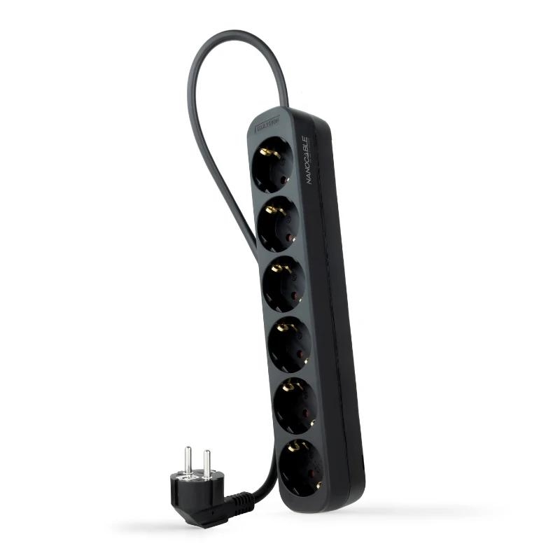 AELREG0110_800 Nanocable Regleta de Enchufes 6 Tomas 1.4 m Negro - Imagen 1