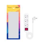 Nanocable Regleta 3 Tomas Interruptor Blanco - Imagen 2
