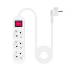Nanocable Regleta 3 Tomas Interruptor Blanco - Imagen 3