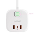 Nanocable Base de enchufe con 3 USB c/ interruptor - Imagen 2