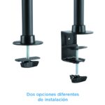 Tooq DB1327TN-B Soporte Monitor Mesa 3Brazos 13-27 - Imagen 4