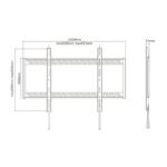 Tooq LP41130F-B Soporte Pared  fijo 60-100"  130Kg - Imagen 2